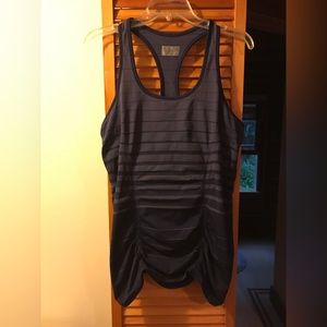 Athleta Navy Blue Fitted Racerback Tank Size XL